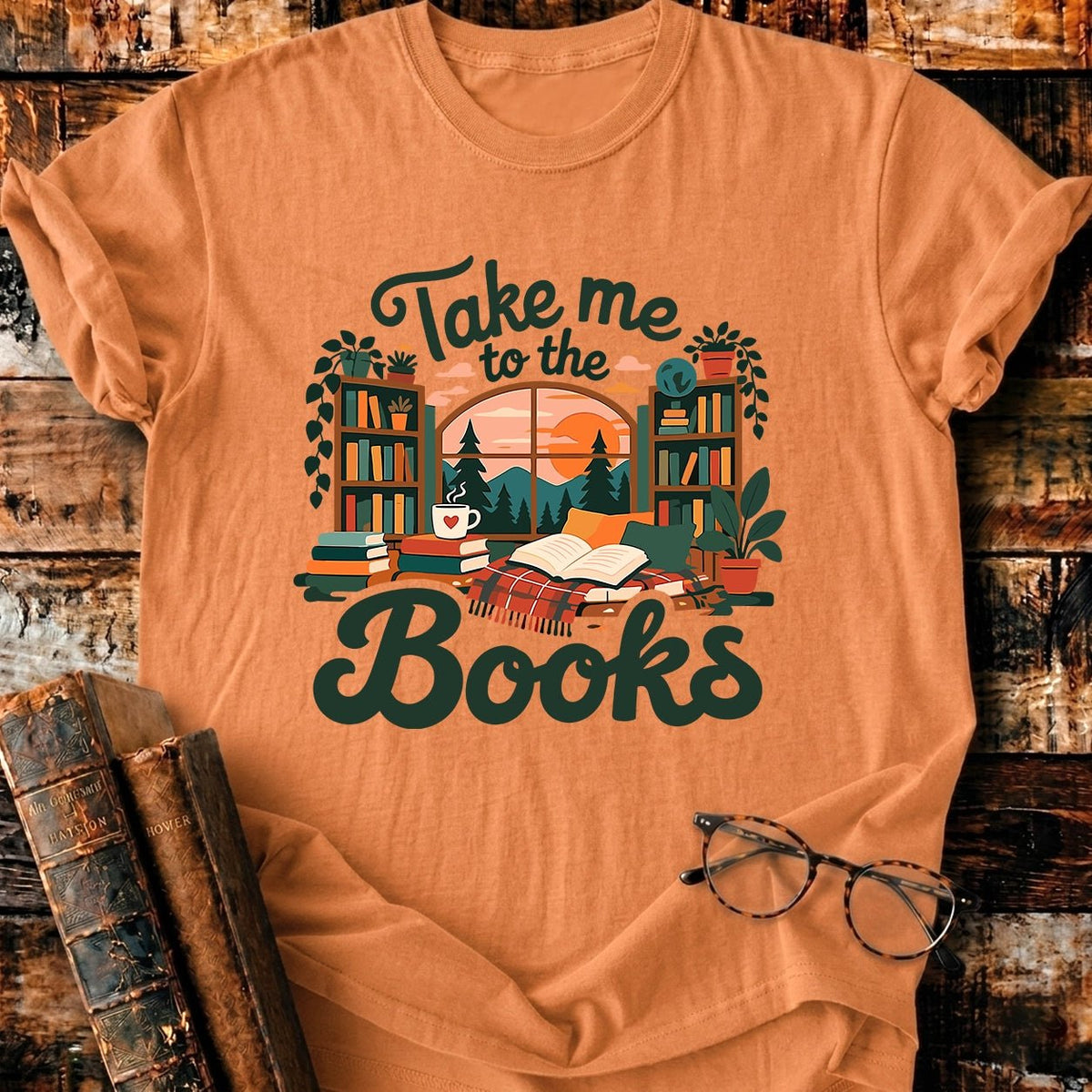 Take Me To The Books T-Shirt - BookMuseClub