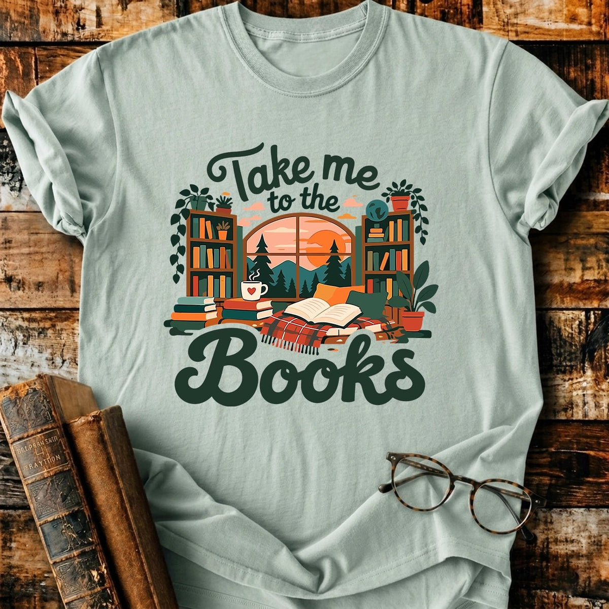 Take Me To The Books T-Shirt - BookMuseClub