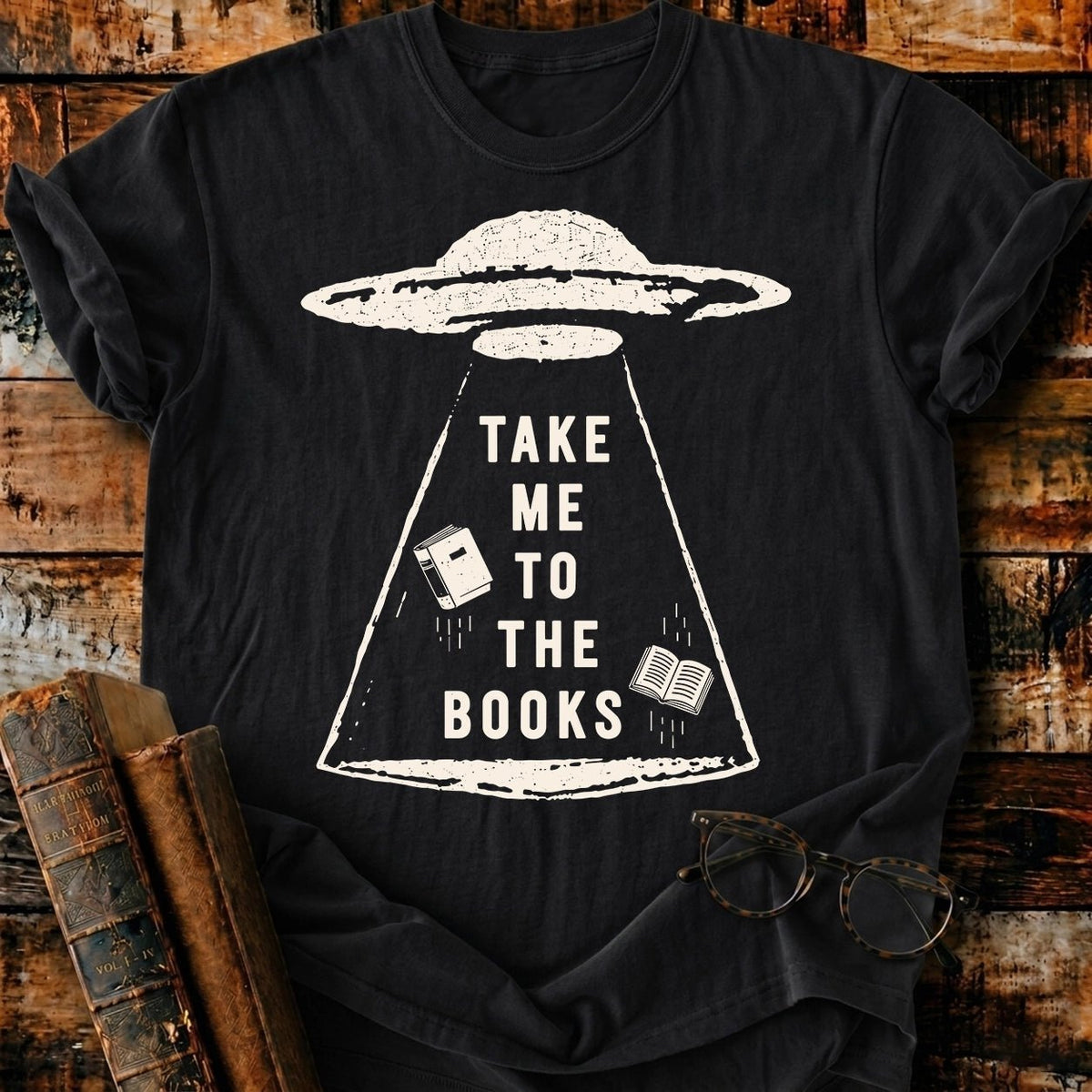 Take Me To The Books T-Shirt - BookMuseClub