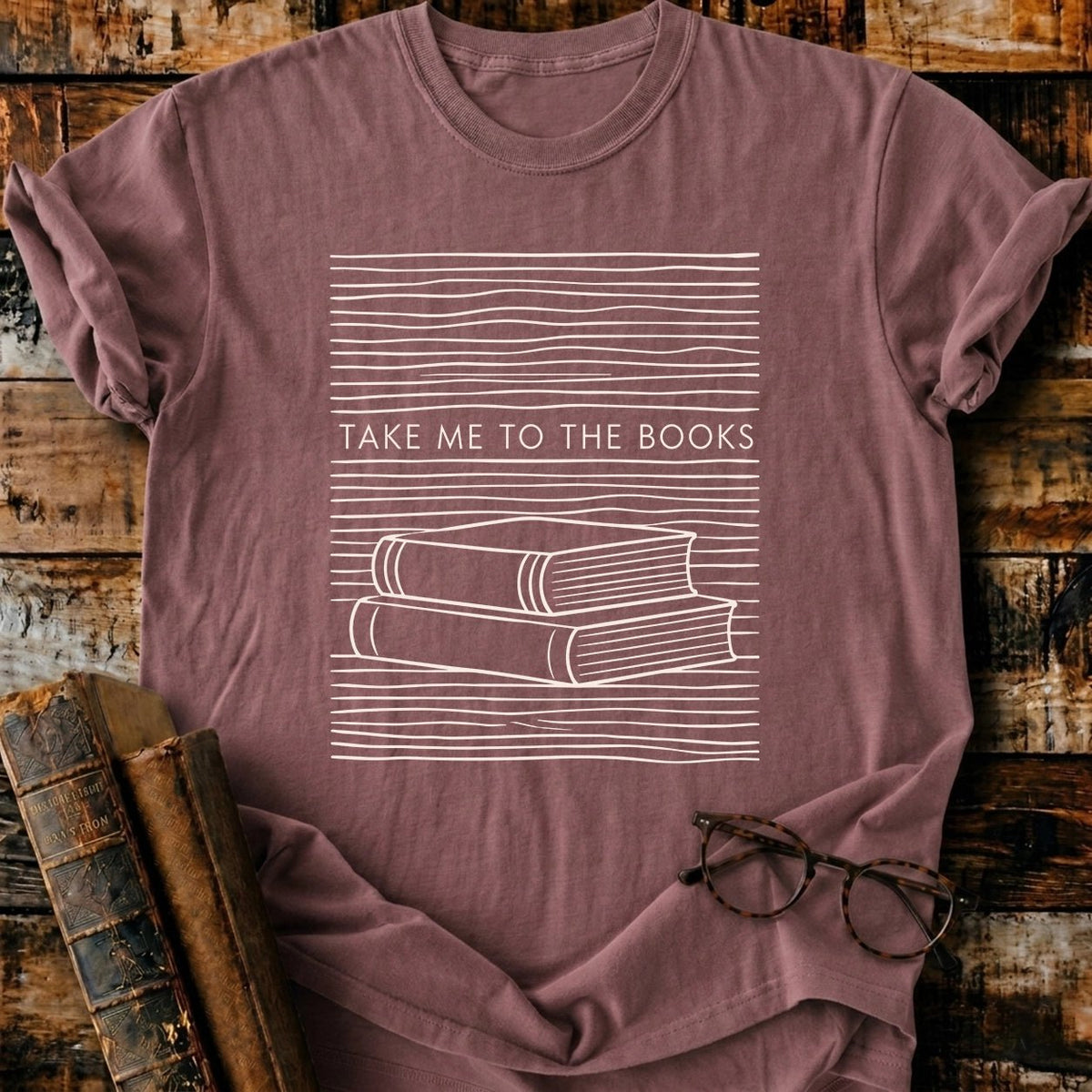 Take Me To The Books T-Shirt - BookMuseClub