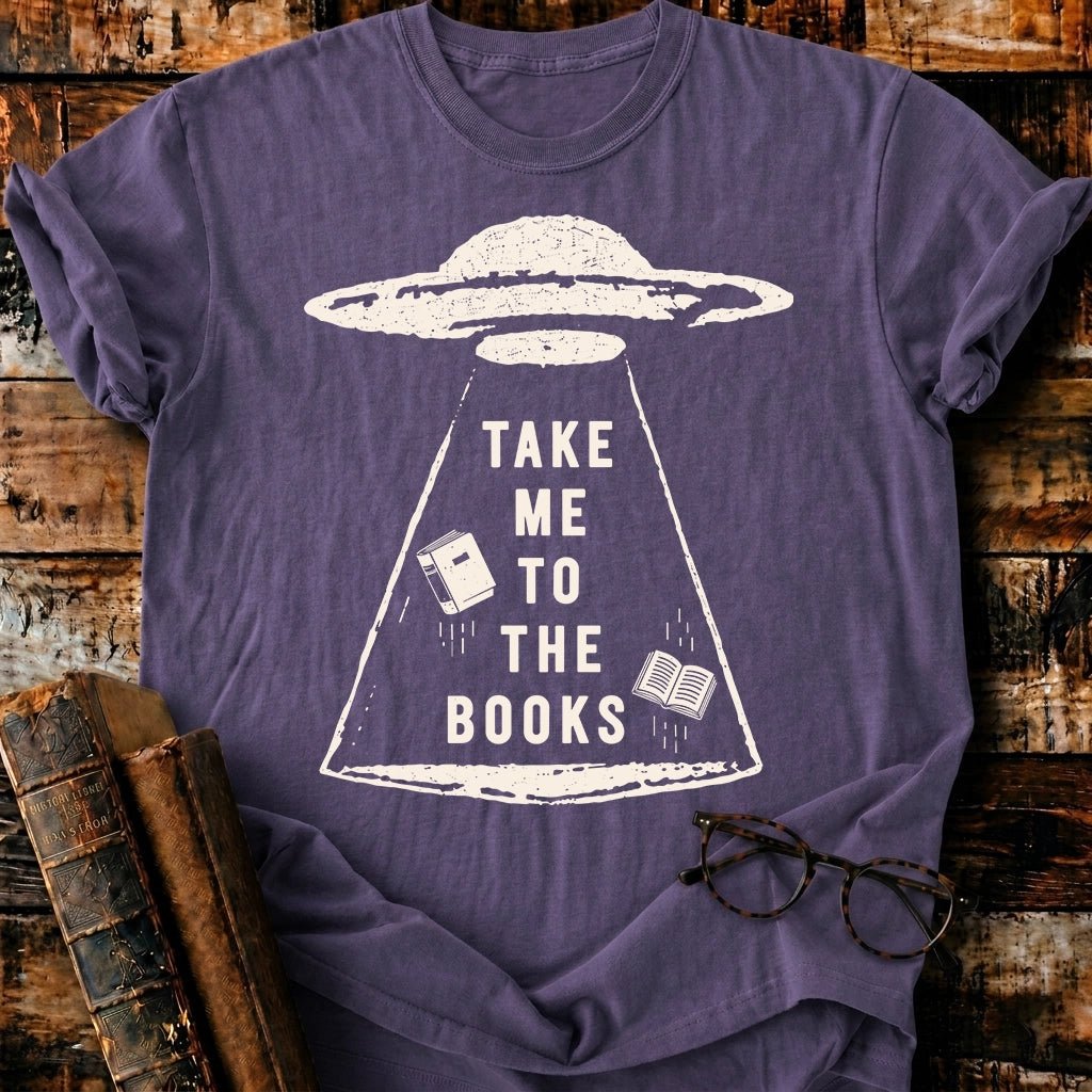 Take Me To The Books T-Shirt - BookMuseClub