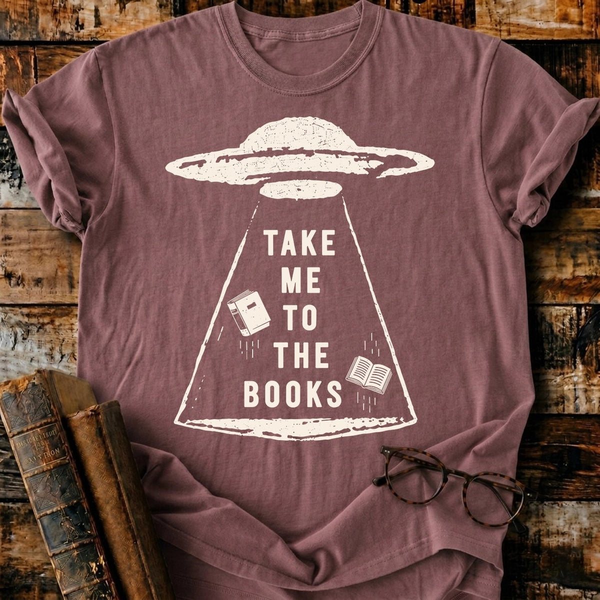 Take Me To The Books T-Shirt - BookMuseClub