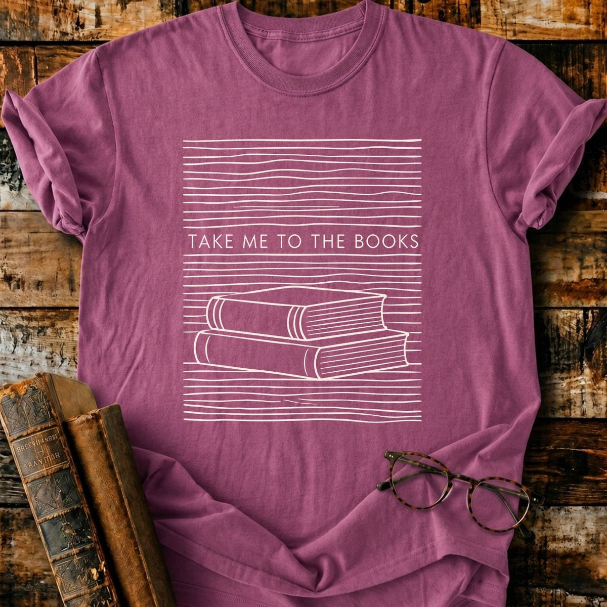 Take Me To The Books T-Shirt - BookMuseClub