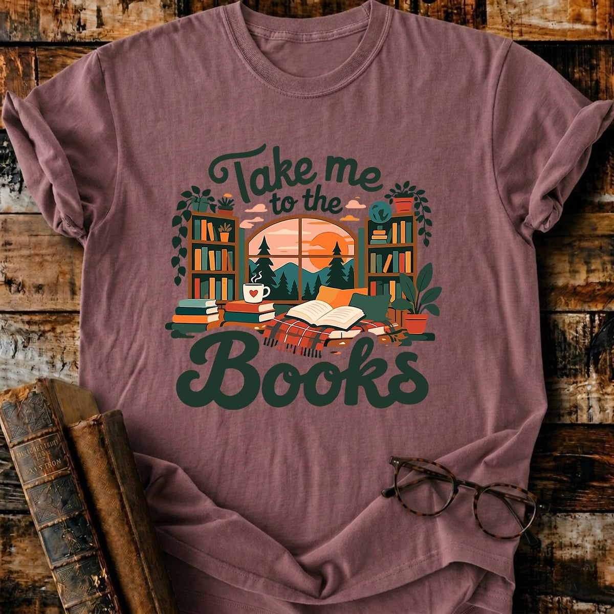 Take Me To The Books T-Shirt - BookMuseClub