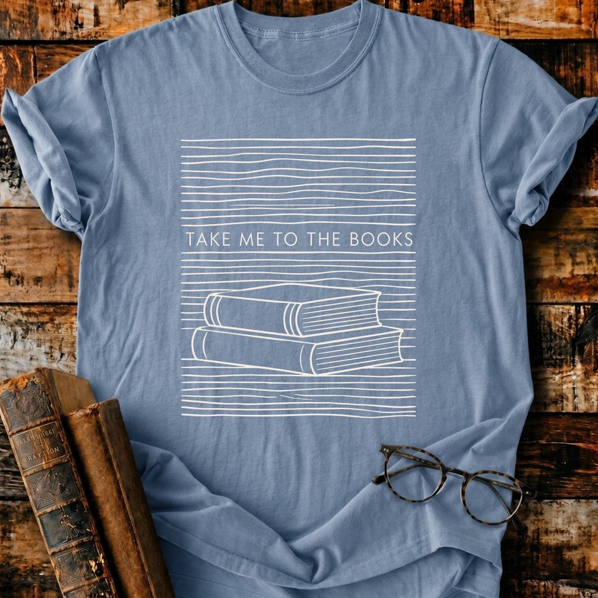 Take Me To The Books T-Shirt - BookMuseClub