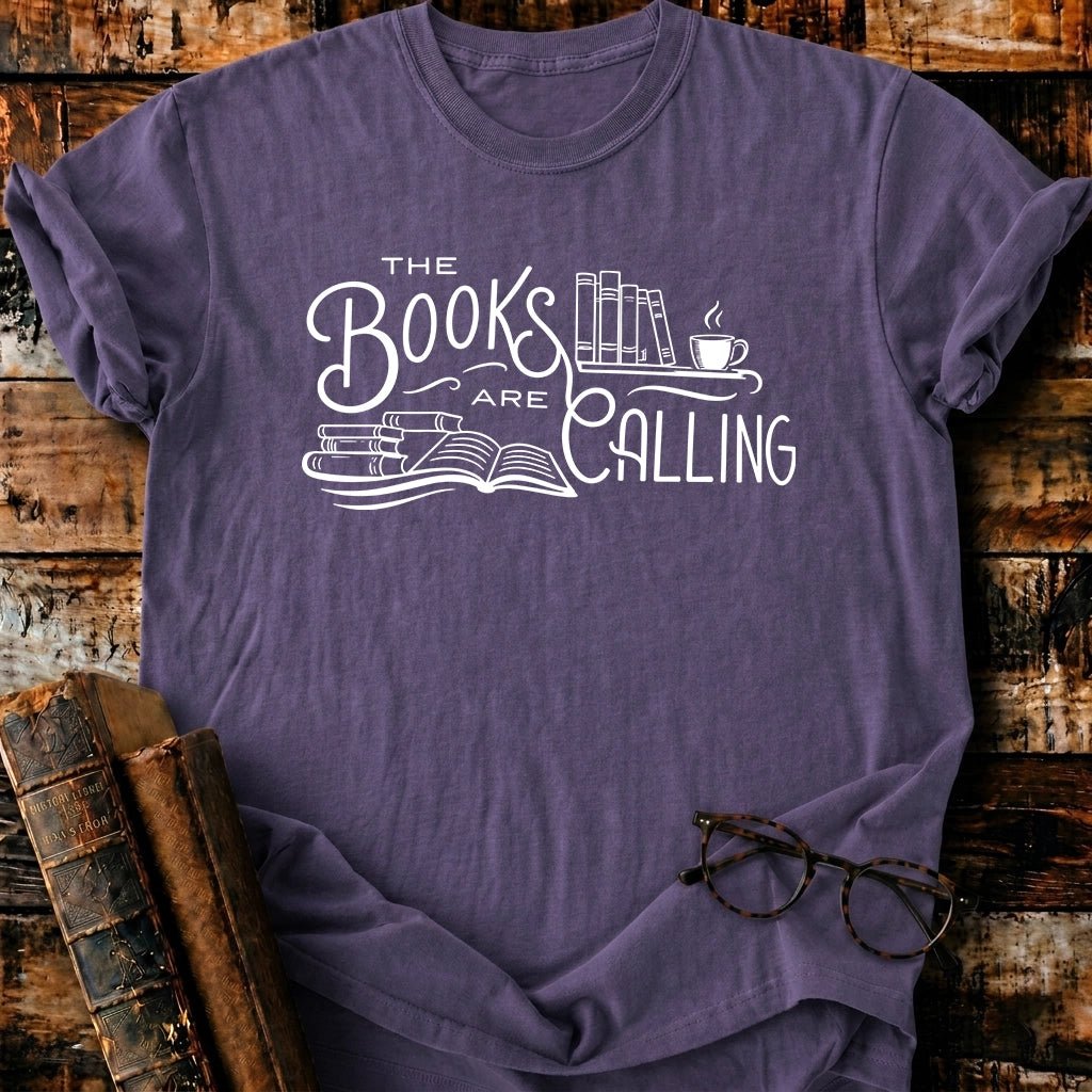 The Books Are Calling T-Shirt - BookMuseClub