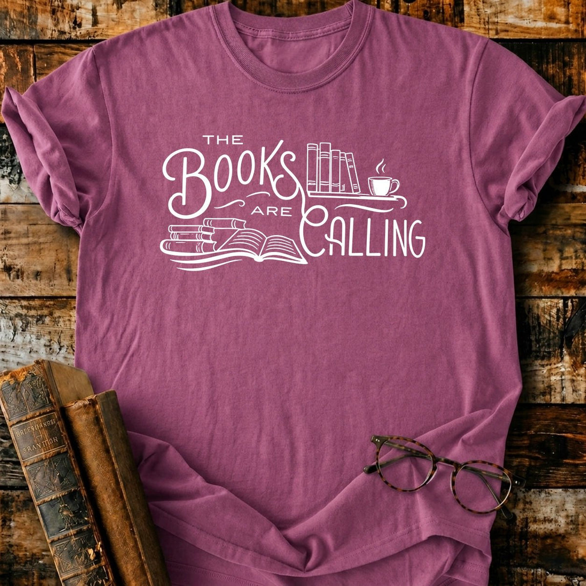 The Books Are Calling T-Shirt - BookMuseClub