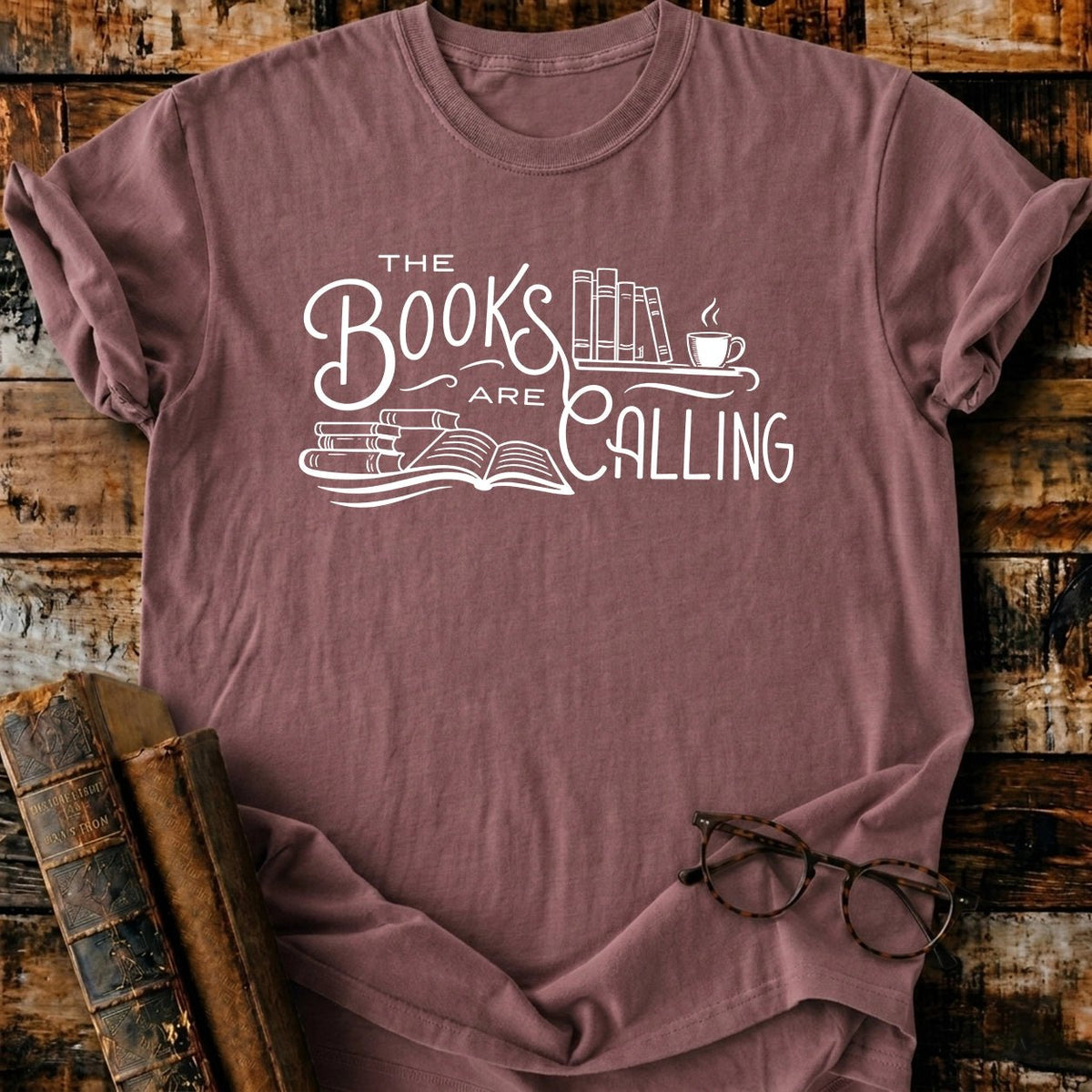 The Books Are Calling T-Shirt - BookMuseClub