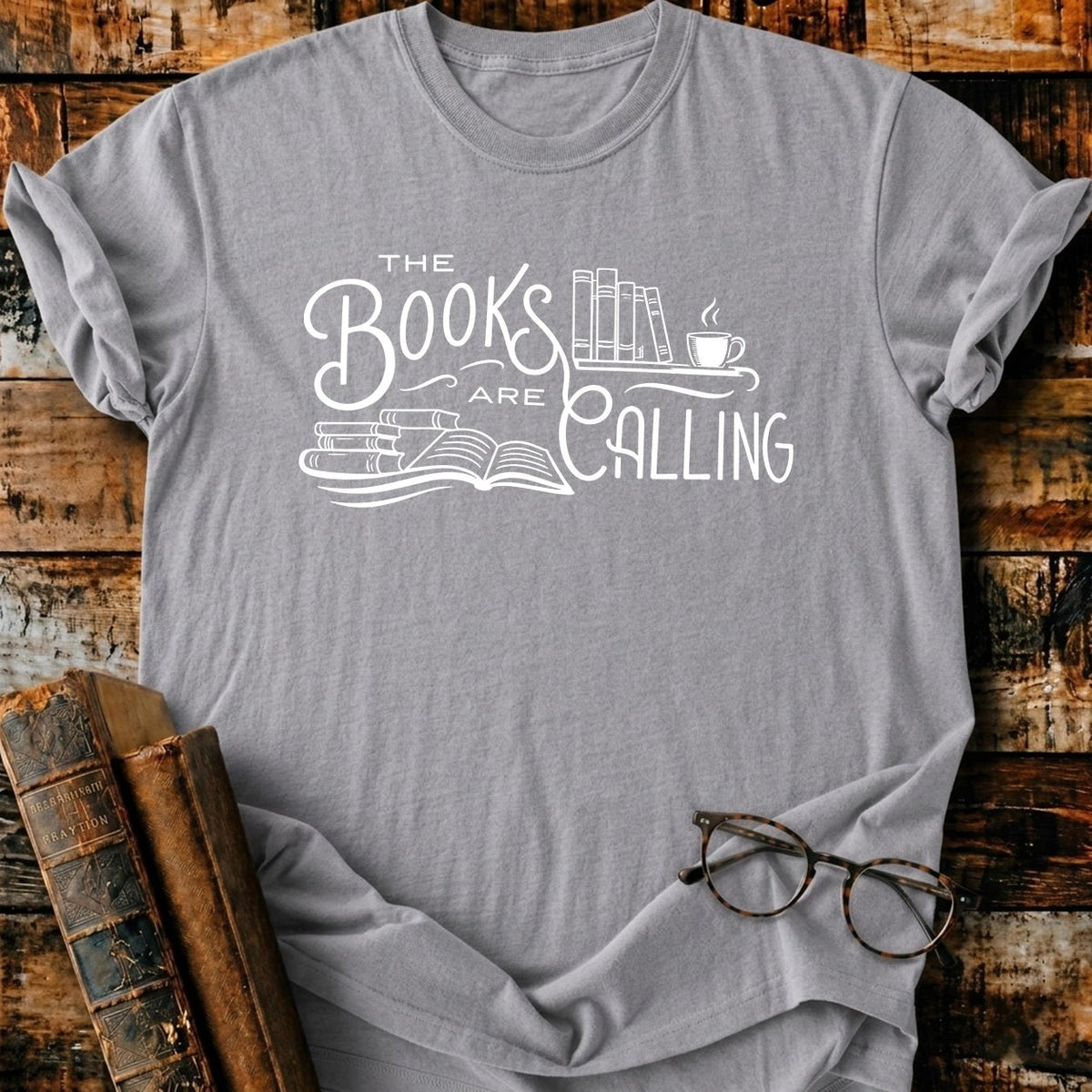 The Books Are Calling T-Shirt - BookMuseClub