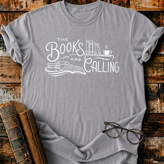 The Books Are Calling T-Shirt - BookMuseClub
