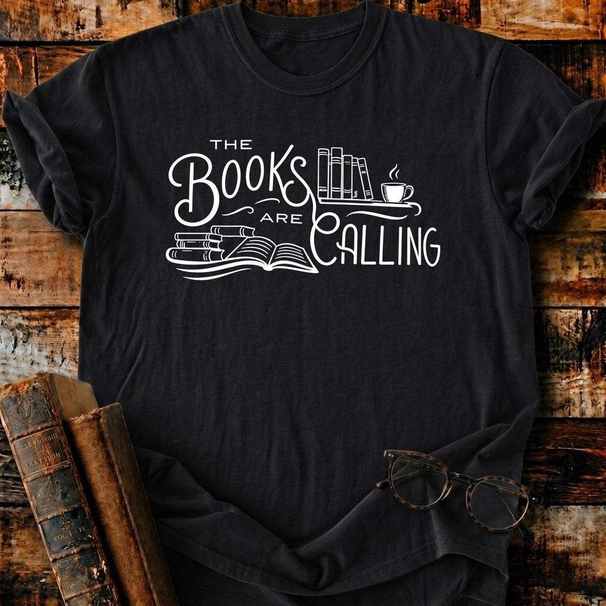 The Books Are Calling T-Shirt - BookMuseClub
